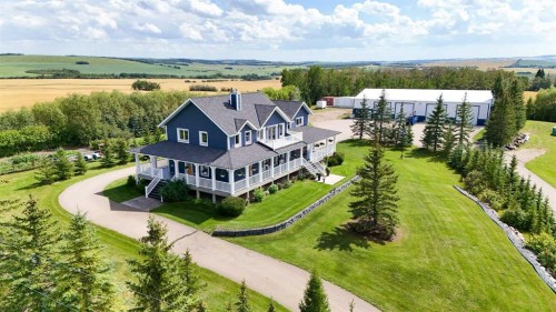 38139 Range Road 265, Rural Red Deer County, AB - Outdoor With Deck Patio Veranda With View
