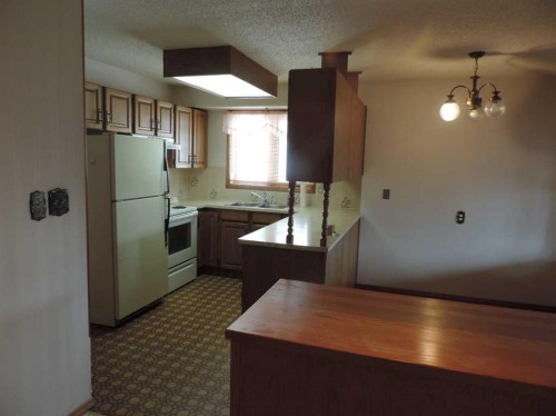 4737 54 Avenue, Rimbey, AB - Indoor Photo Showing Kitchen With Double Sink