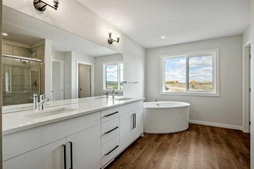 27 Heritage Link, Cochrane, AB - Indoor Photo Showing Bathroom