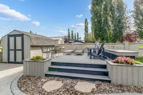 48 Fieldstone Way, Sylvan Lake, AB - Outdoor With Deck Patio Veranda