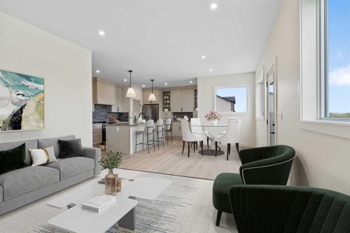 10 Aura Drive, Blackfalds, AB - Indoor Photo Showing Living Room