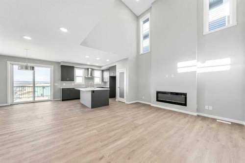 16 Heritage Link, Cochrane, AB - Indoor With Fireplace