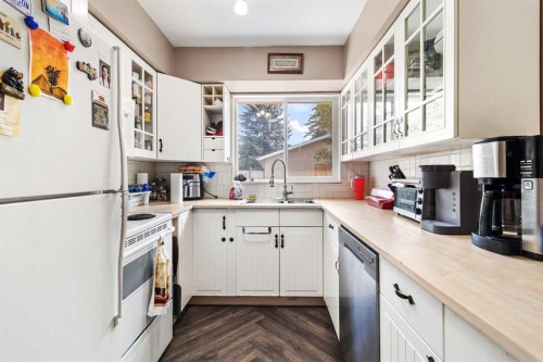 3205 44A Avenue, Red Deer, AB - Indoor Photo Showing Kitchen With Double Sink