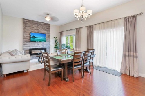 149 Carrington Drive, Red Deer, AB - Indoor With Fireplace