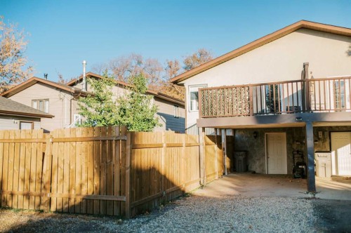 4916A 53 Street, Stettler, AB - Outdoor With Deck Patio Veranda With Exterior