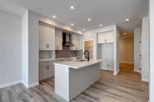180 Sora Terrace Se, Calgary, AB - Indoor Photo Showing Kitchen