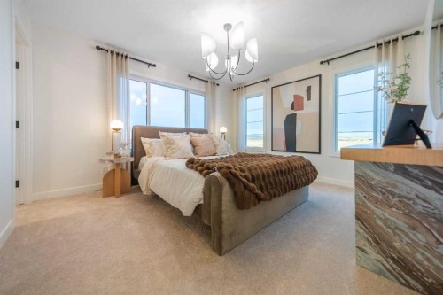 141 Southbow Drive, Cochrane, AB - Indoor Photo Showing Bedroom