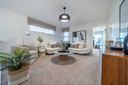 141 Southbow Drive, Cochrane, AB - Indoor Photo Showing Living Room
