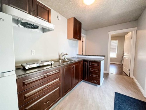 6011 40 Ave Close, Stettler, AB - Indoor Photo Showing Kitchen With Double Sink