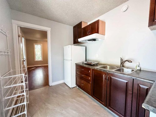 6011 40 Ave Close, Stettler, AB - Indoor Photo Showing Kitchen With Double Sink