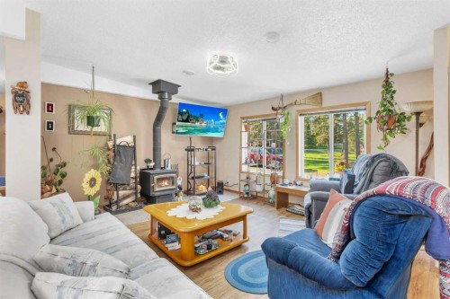 220-5241 Township Road 325A, Rural Mountain View County, AB - Indoor Photo Showing Living Room