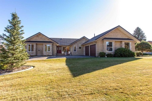 37 Wildrose Street, Rural Lacombe County, AB - Outdoor With Facade