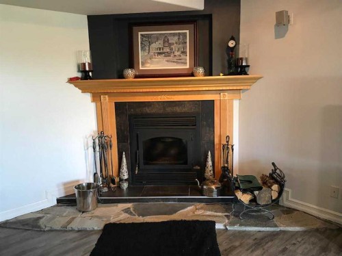 256-52343 Range Rd 211, Sherwood Park, AB - Indoor Photo Showing Living Room With Fireplace