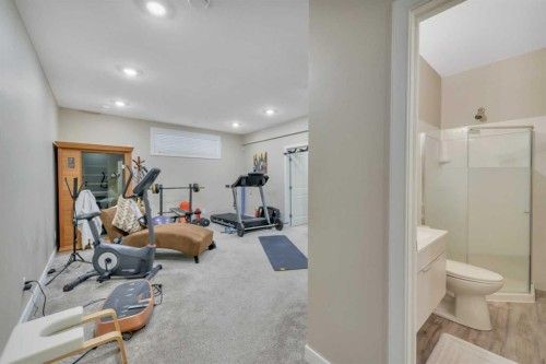 232 Wiley Crescent, Red Deer, AB - Indoor Photo Showing Gym Room