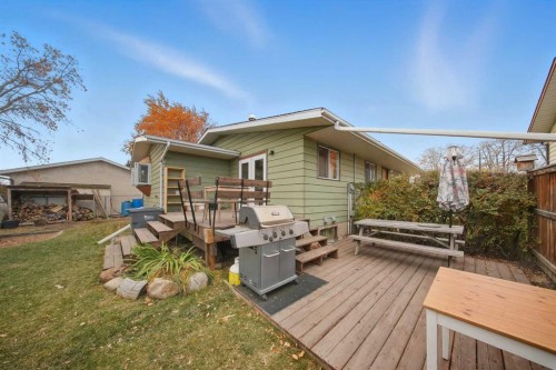 55 Nyman Crescent, Red Deer, AB - Outdoor With Deck Patio Veranda With Exterior