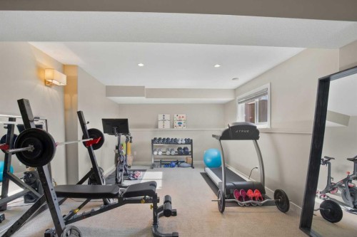 42 Iron Wolf Court, Lacombe, AB - Indoor Photo Showing Gym Room