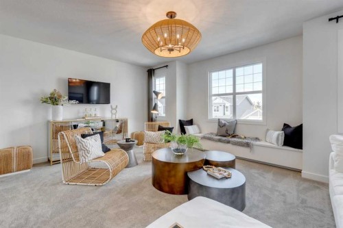 134 Saddlebred Place, Cochrane, AB - Indoor Photo Showing Living Room