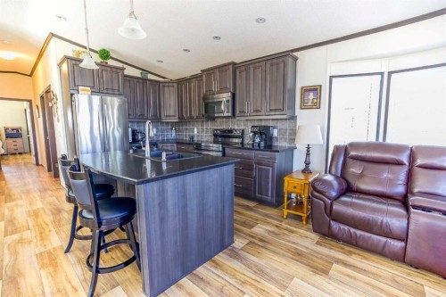 130-41019 Rr 11, Rural Lacombe County, AB - Indoor Photo Showing Kitchen With Double Sink