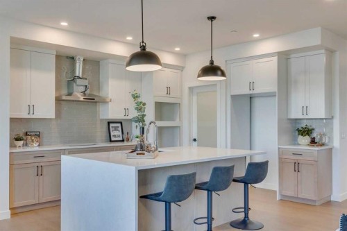 290 Hotchkiss Common Se, Calgary, AB - Indoor Photo Showing Kitchen With Upgraded Kitchen