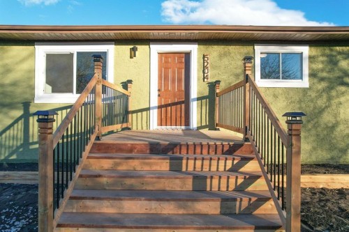 5204 51 Avenue, Alix, AB - Outdoor With Deck Patio Veranda With Exterior