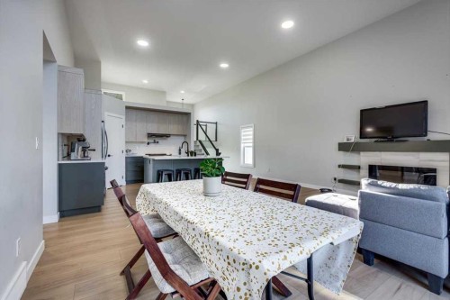 232 Emerald Drive, Red Deer, AB - Indoor With Fireplace