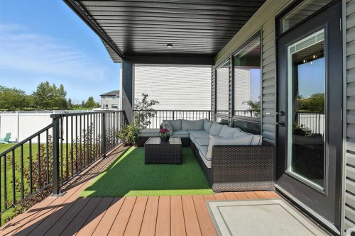 84 Emmett Crescent, Red Deer, AB - Outdoor With Deck Patio Veranda With Exterior