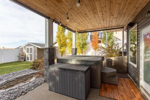 30 Parkridge Crescent, Blackfalds, AB - Outdoor With Deck Patio Veranda With Exterior