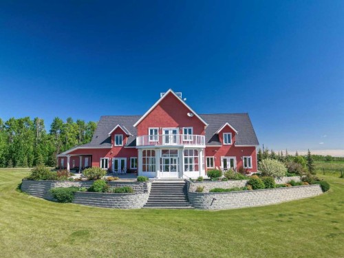 41525 Range Road 32, Rural Lacombe County, AB - Outdoor With Deck Patio Veranda With Facade