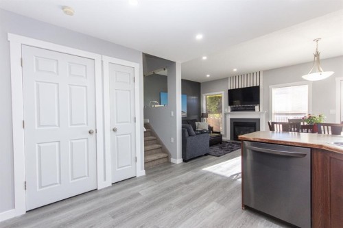 347 Addington Drive, Red Deer, AB - Indoor With Fireplace