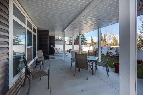 5 Leonard Close, Sylvan Lake, AB - Outdoor With Deck Patio Veranda With Exterior
