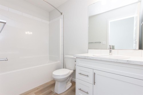 17 Trinity Street, Lacombe, AB - Indoor Photo Showing Bathroom
