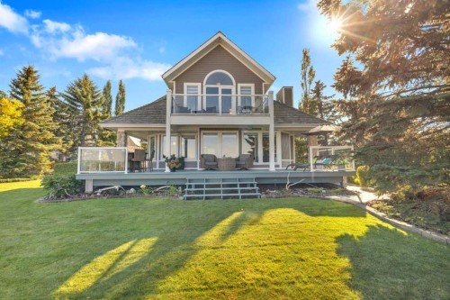 398 Marina Bay Place, Sylvan Lake, AB - Outdoor With Deck Patio Veranda