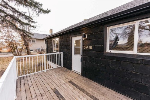 5910 50 Avenue, Stettler, AB - Outdoor With Deck Patio Veranda With Exterior