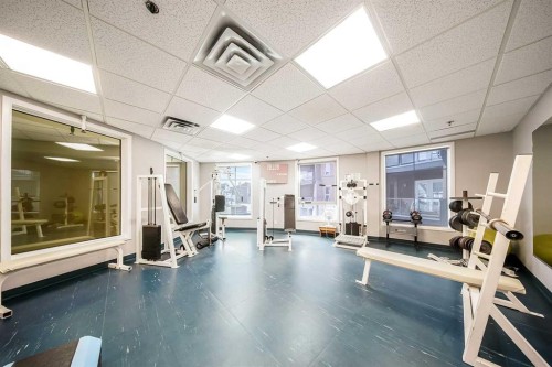 207-5040 53 Street, Sylvan Lake, AB - Indoor Photo Showing Gym Room