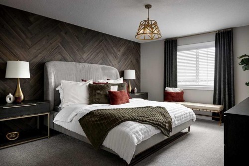 80 Ambledale Crescent Nw, Calgary, AB - Indoor Photo Showing Bedroom