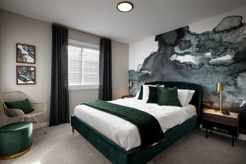 80 Ambledale Crescent Nw, Calgary, AB - Indoor Photo Showing Bedroom