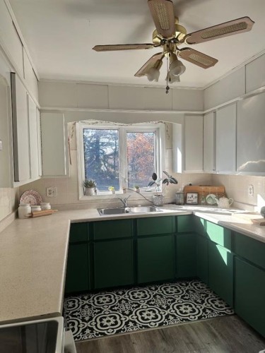 4819 50Th Alley North, Amisk, AB - Indoor Photo Showing Kitchen With Double Sink