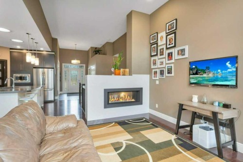 19 Trump Place, Red Deer, AB - Indoor With Fireplace