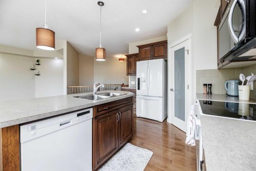 5 Michener Place, Red Deer, AB - Indoor Photo Showing Kitchen With Double Sink