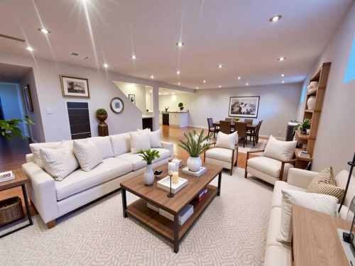 11 Falcon Ridge Drive, Sylvan Lake, AB - Indoor Photo Showing Living Room