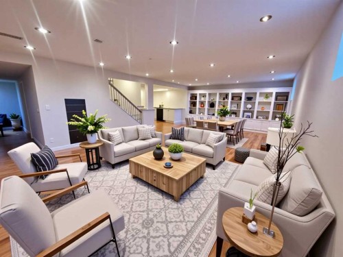 11 Falcon Ridge Drive, Sylvan Lake, AB - Indoor Photo Showing Living Room