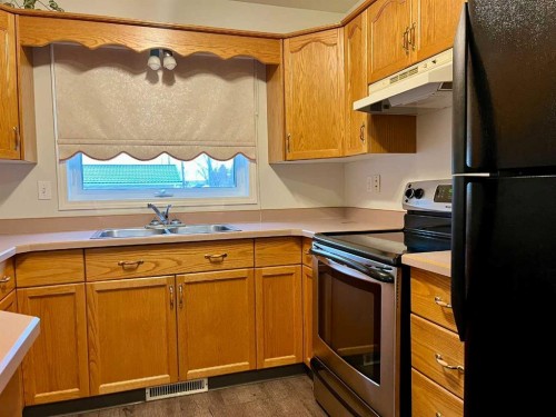 4919 53 Avenue, Viking, AB - Indoor Photo Showing Kitchen With Double Sink