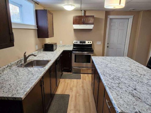 170 Hopegood Drive, Anzac, AB - Indoor Photo Showing Kitchen With Upgraded Kitchen