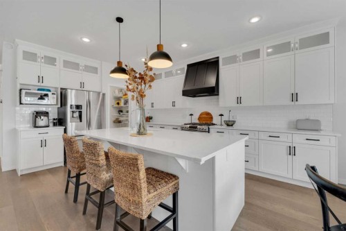 89 Connaught Crescent, Red Deer, AB - Indoor Photo Showing Kitchen With Upgraded Kitchen