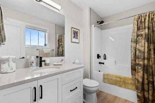 85 Crestview Boulevard, Sylvan Lake, AB - Indoor Photo Showing Bathroom