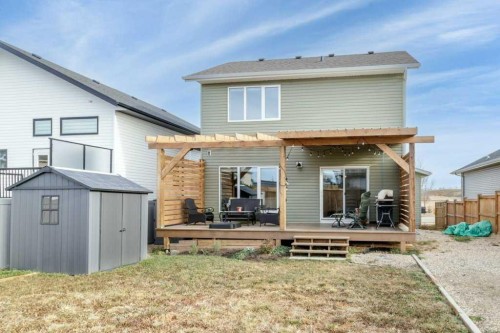 85 Crestview Boulevard, Sylvan Lake, AB - Outdoor With Deck Patio Veranda With Exterior