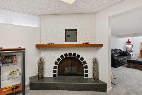 3810 64 Street, Camrose, AB - Indoor With Fireplace