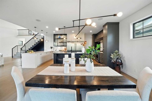 129 Emerald Drive, Red Deer, AB - Indoor Photo Showing Dining Room