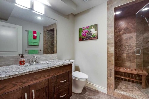 38 Estella Crescent, Lacombe, AB - Indoor Photo Showing Bathroom