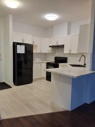 202-5211 39 Street, Red Deer, AB - Indoor Photo Showing Kitchen